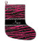 Custom name hot pink zebra stripes black glitter
