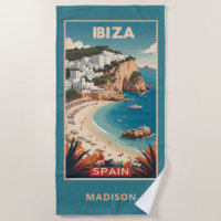 Custom Name Ibiza, Spain Travel Poster