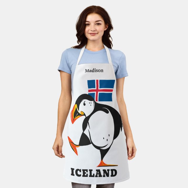 Custom Name Iceland Apron (Worn)