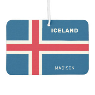 Custom Name Iceland Car Air Freshener