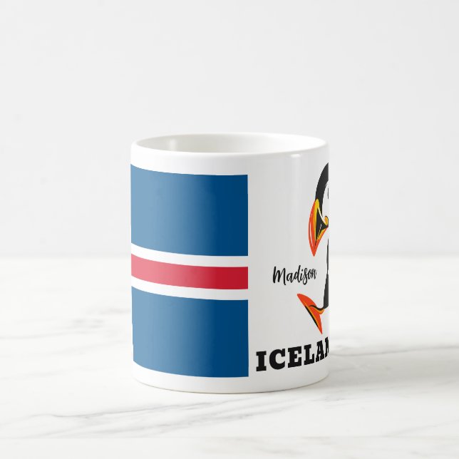 Custom Name Iceland Coffee Mug (Center)