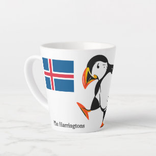 Custom Name Iceland Latte Mug