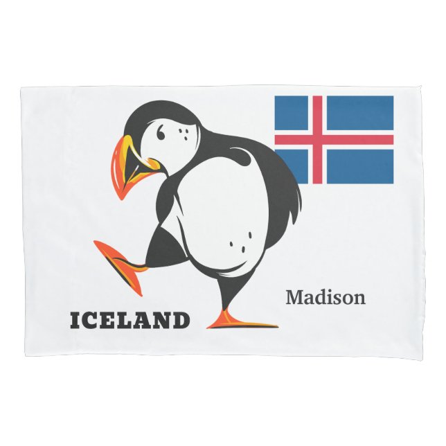 Custom Name Iceland Pillowcase (Front)
