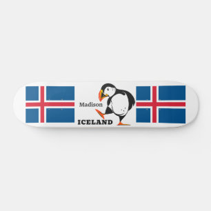 Custom Name Iceland Skateboard