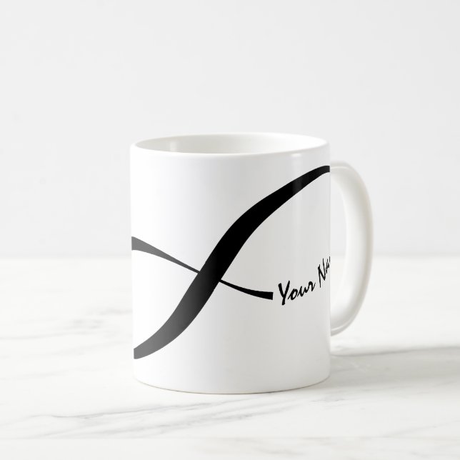 Custom Name Infinity Symbol Coffee Mug (Front Right)