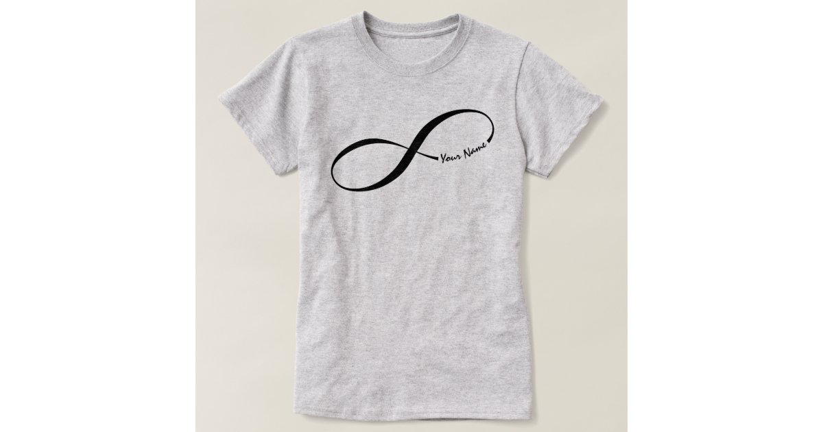 Custom Name Infinity Symbol TShirt Zazzle