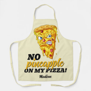 Custom Name & Ingredient Angry Pizza Apron