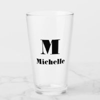 Custom Name Initial Solid Colour