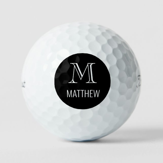 Custom Name & Initial Titleist Pro VI Golf Balls (Front)