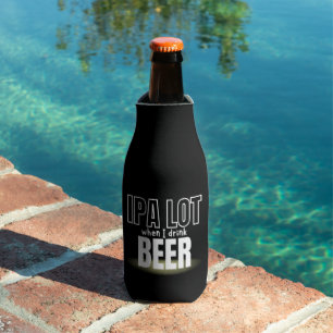 Custom Name IPA lot Funny Cool Beer Bottle Cooler