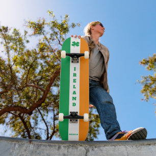 Custom Name Ireland Skateboard