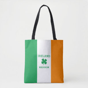 Custom Name Ireland Tote Bag