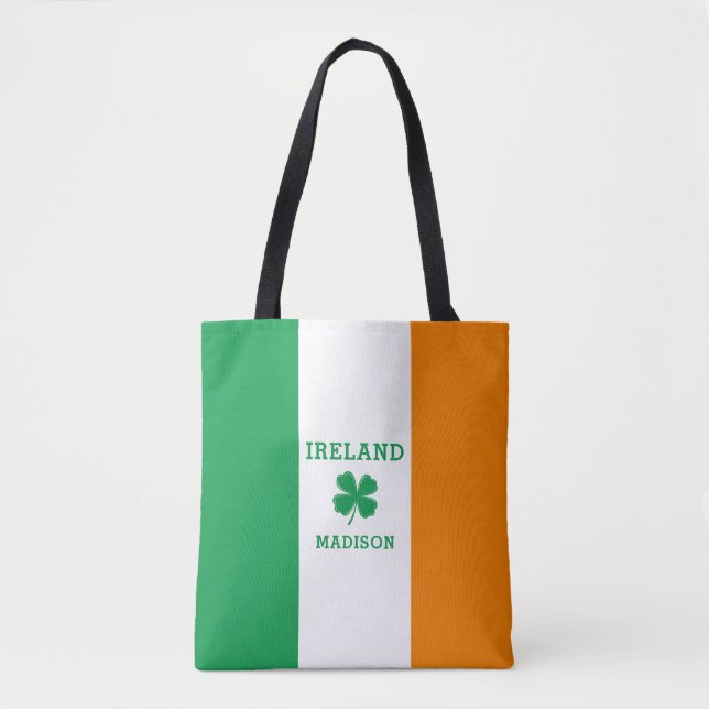 Custom Name Ireland Tote Bag (Front)