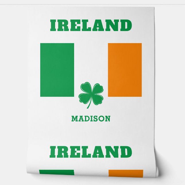 Custom Name Ireland Wallpaper (Unrolling)