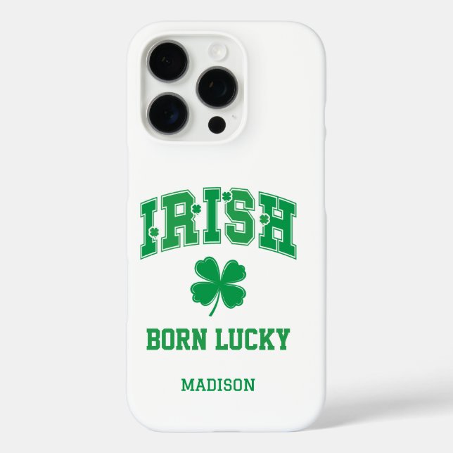 Custom Name Irish Born Lucky Case-Mate iPhone Case (Back)
