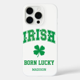 Custom Name Irish Born Lucky iPhone 16 Pro Case
