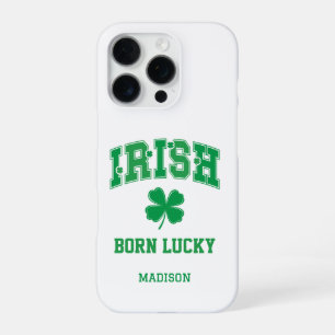 Custom Name Irish Born Lucky iPhone 16 Pro Case