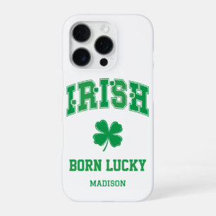 Custom Name Irish Born Lucky iPhone 16 Pro Case