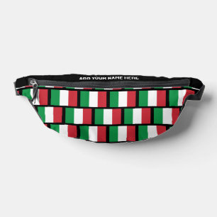 Custom Name ITALIAN FLAG OF ITALY Bum Bags
