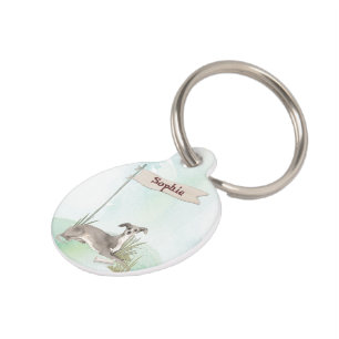Custom Name Italian Greyhound Pet Dog Tag