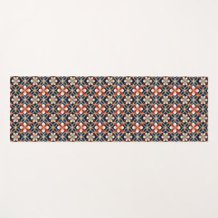Custom Name Japanese Floral Pattern Yoga Mat