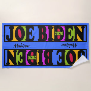 Custom name JOE BIDEN 2020 beach towel
