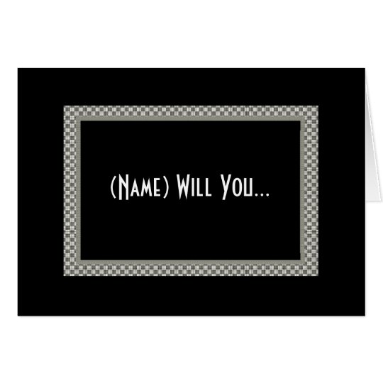 CUSTOM NAME Junior Groomsman Invitation
