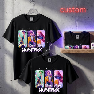 Custom Name K-pop Anime Girl Squad Squad T-Shirt