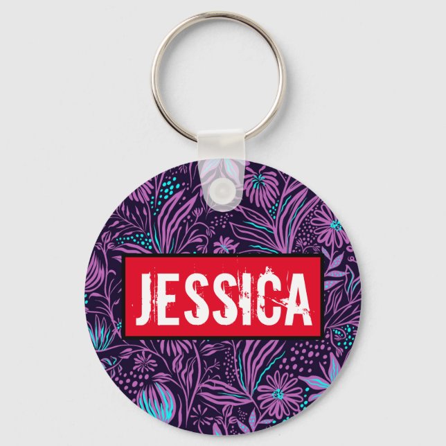 Custom name Keychain |Personalised keychain (Front)