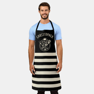 Custom Name King of the Grill Apron