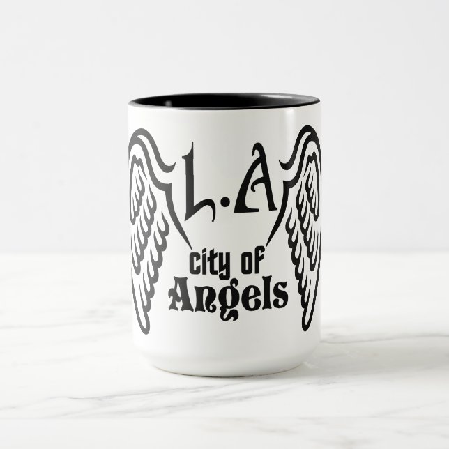 Custom name L.A. Los Angeles mugs (Center)