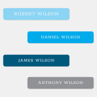 Custom Name Labels Kids' Boys Stickers