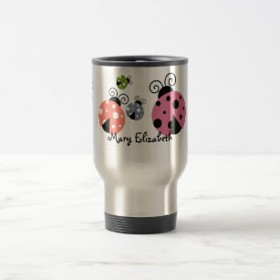 Custom Name Ladybug Coffee mug