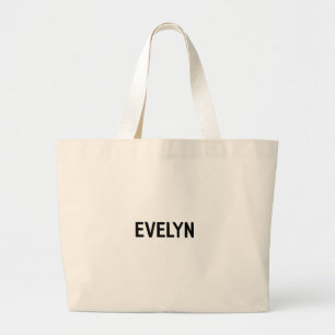 Custom Name Large Tote Bag