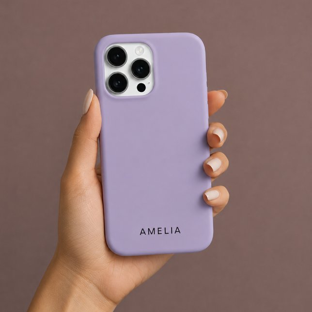 Custom Name Lavender Colour iPhone Case  (Creator Uploaded)