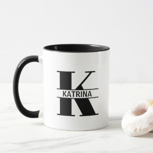 Custom Name Letter 'K' Mug