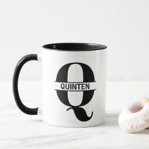 Custom Name Letter 'Q' Mug