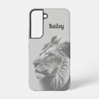 Custom Name Lion Wildlife Nature Art