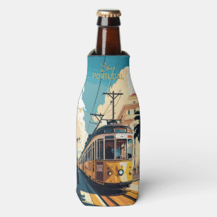 Custom Name Lisbon Portugal Bottle Cooler