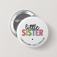 Custom Name Little Sister Cute Personalised 