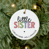 Custom Name Little Sister Cute Personalised