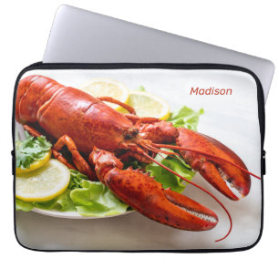 Custom Name Lobster laptop sleeves