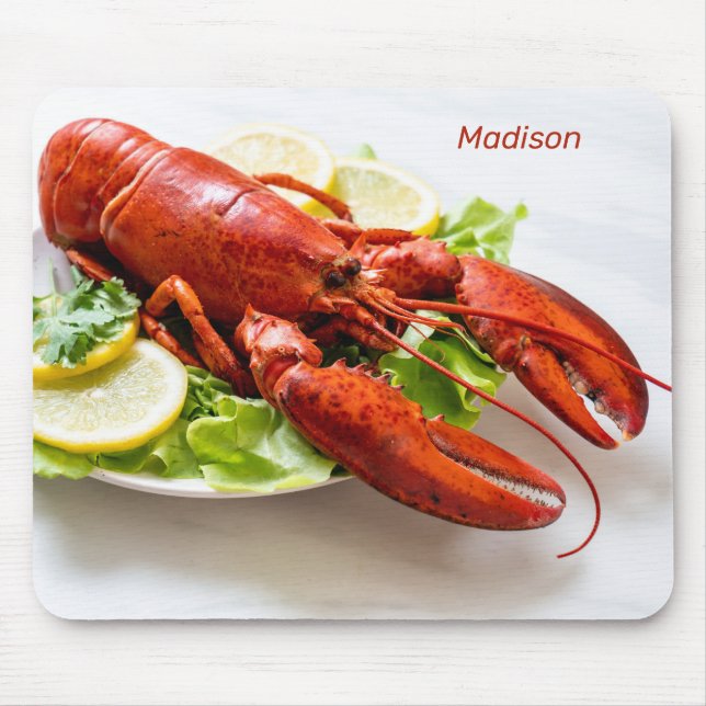 Custom Name Lobster Mouse Pad (Front)