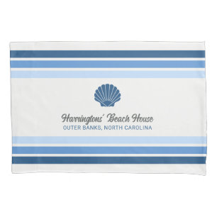 Custom Name & Location Beach House Pillowcase