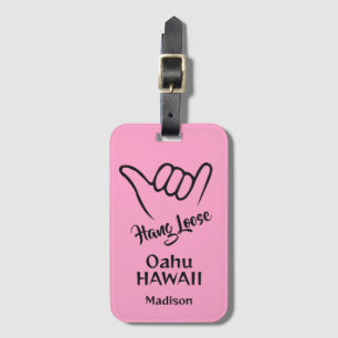 Custom Name, Location & Color Shaka Luggage Tag