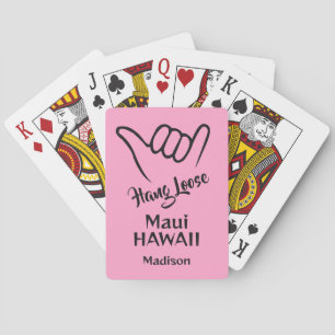 Custom Name, Location & Color Shaka Playing Cards