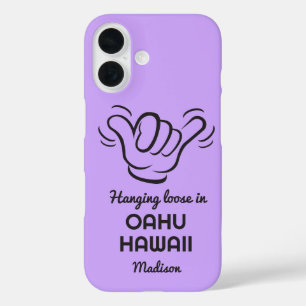Custom Name, Location & Colour Shaka iPhone 16 Case