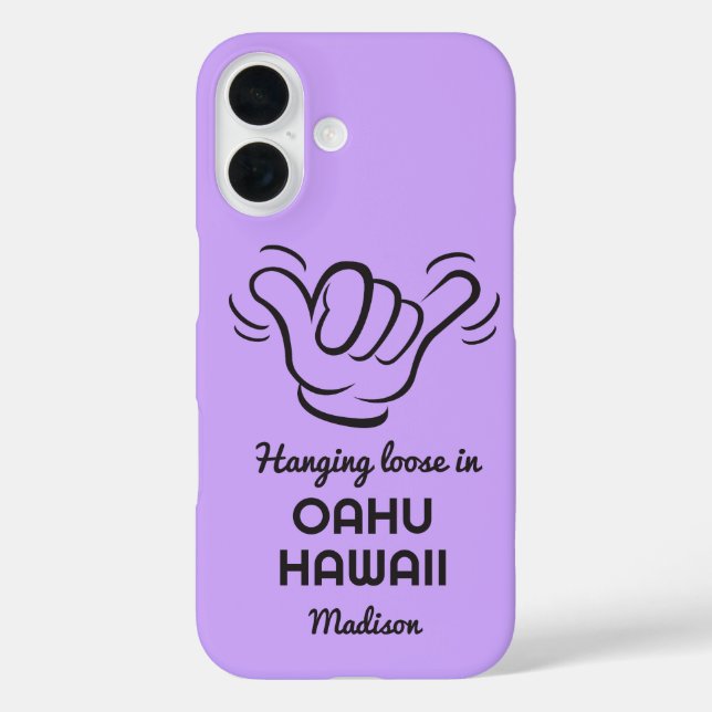 Custom Name, Location & Colour Shaka Case-Mate iPhone Case (Back)