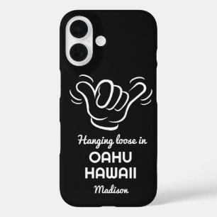 Custom Name, Location & Colour Shaka iPhone 16 Case