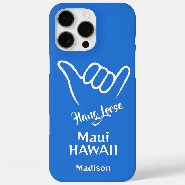 Custom Name, Location & Colour Shaka Case-Mate iPhone Case (Back)